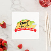 Serviette En Papier Tacos et Tequila fête d'anniversaire (En situation)