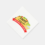 Serviette En Papier Tacos et Tequila fête d'anniversaire (Coin)