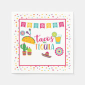 Serviette En Papier Tacos et Tequila Napkin - Wh (Devant)
