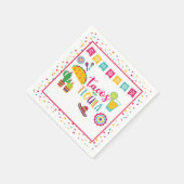 Serviette En Papier Tacos et Tequila Napkin - Wh (Coin)