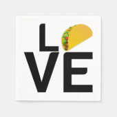 SERVIETTE EN PAPIER TACOS LOVE (Devant)