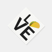 SERVIETTE EN PAPIER TACOS LOVE (Coin)