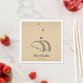 Serviette En Papier Tacos Mariage Napkin (En situation)