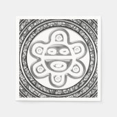 Serviette En Papier Taino Spiral Sun Napkins (Devant)
