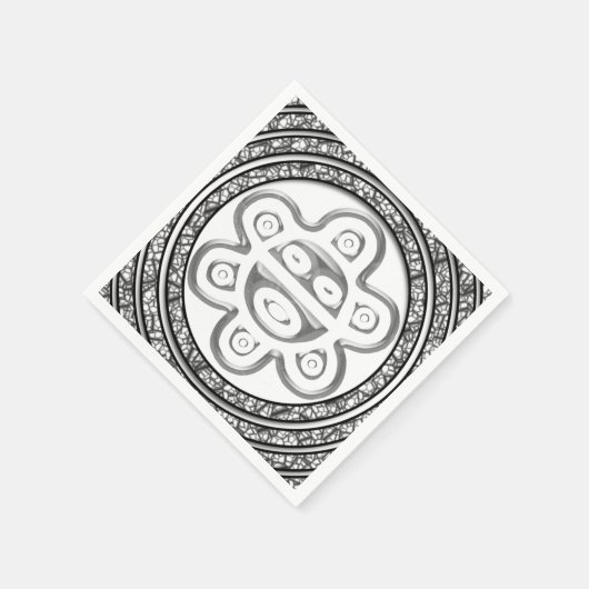 Serviette En Papier Taino Spiral Sun Napkins (Coin)