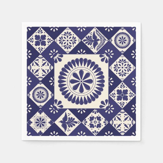 Serviette En Papier Talavera Tile Dos (Devant)