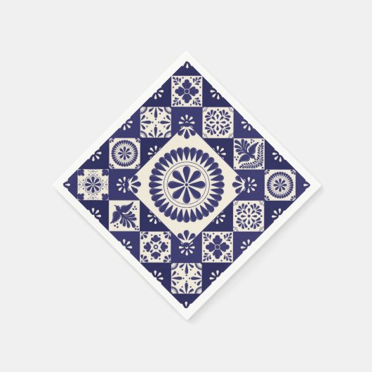 Serviette En Papier Talavera Tile Dos (Coin)