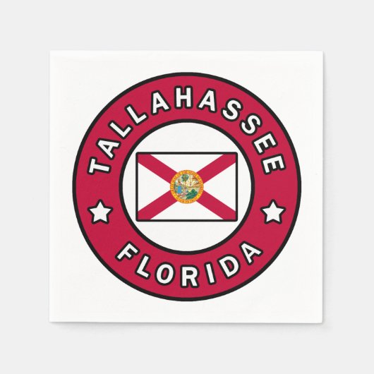 Serviette En Papier Tallahassee Floride (Devant)