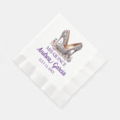 Serviette En Papier Talons de Quinceanera (Coin)
