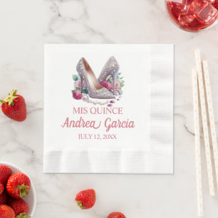 Serviette En Papier Talons de Quinceanera