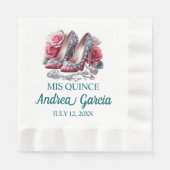 Serviette En Papier Talons hauts de Quinceanera (Devant)