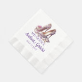 Serviette En Papier Talons hauts de Quinceanera (Coin)