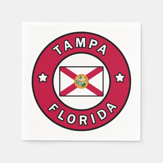 Serviette En Papier Tampa Floride (Devant)