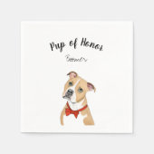 Serviette En Papier Tan Pitbull Cocktail serviettes (Devant)