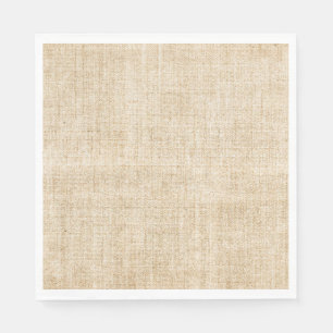 Serviette En Papier Tan Rustique Burlap Boho