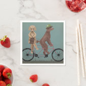 Serviette En Papier Tandem de caniche (En situation)