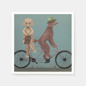 Serviette En Papier Tandem de caniche (Devant)