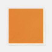 Serviette En Papier Tangérine, couleur solide, (Devant)
