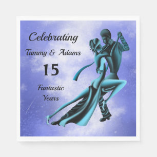 Serviette En Papier Tango de danse romantique personnalisée
