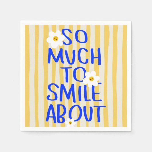 Serviette En Papier Tant de raisons de sourire (Devant)