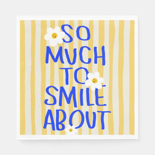 Serviette En Papier Tant de raisons de sourire (Devant)