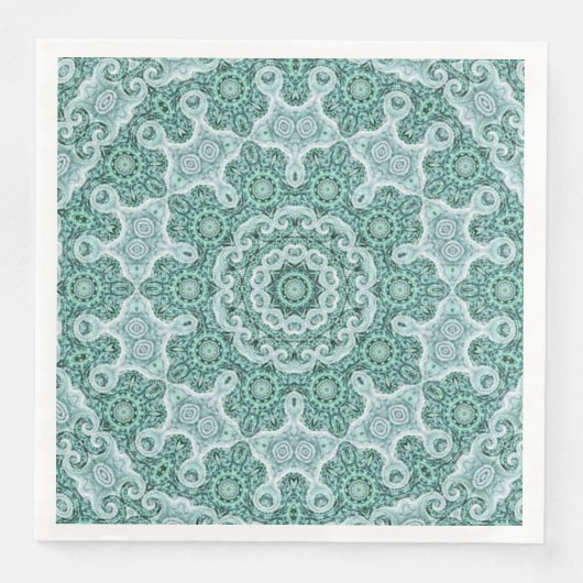 Serviette En Papier Tantalisation en turquoise (Devant)