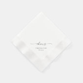 Serviette En Papier TANYA | Serviettes Mariage personnalisées (Coin)