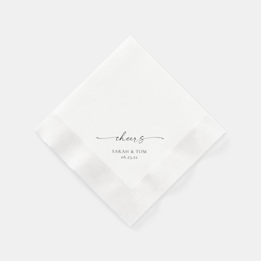 Serviette En Papier TANYA | Serviettes Mariage personnalisées (Coin)
