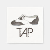 Serviette En Papier Tap Chaussure Imprimer Danse Enseignant Danseur Ta (Devant)