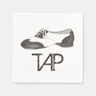 Serviette En Papier Tap Chaussure Imprimer Danse Enseignant Danseur Ta