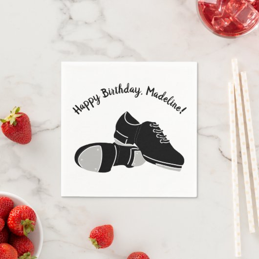 Serviette En Papier Tap Dance Chaussures Tap Dancers Party (En situation)