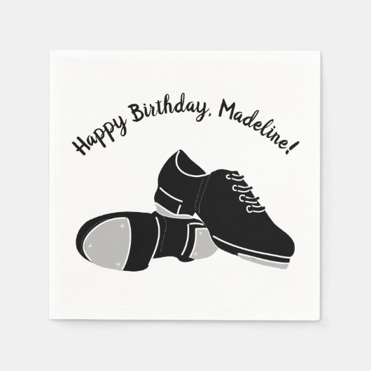 Serviette En Papier Tap Dance Chaussures Tap Dancers Party (Devant)
