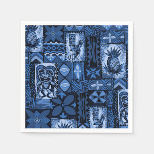 Serviette En Papier Tapa Vintage hawaïen Pomaika’i Tiki