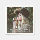 Serviette En Papier Tapez les serviettes de graduation (Devant)