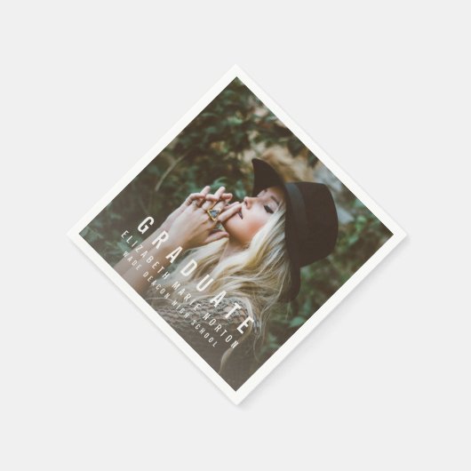 Serviette En Papier Tapez les serviettes de graduation (Coin)