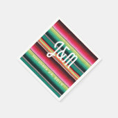 Serviette En Papier Tapis mexicain Fiesta avec serviettes Mariages (Coin)