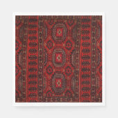 Serviette En Papier Tapis oriental aux couleurs chaudes (Devant)