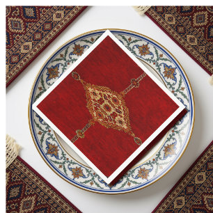 Serviette En Papier Tapis persan - motif gras