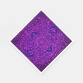 Serviette En Papier Tapis persan violet - Tabris (Coin)