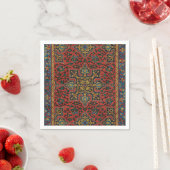 Serviette En Papier Tapis Perse Tapis Rouge Bleu classique (En situation)