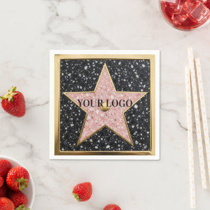 Serviette En Papier Tapisserie Carrée Hollywood Walk of Fame