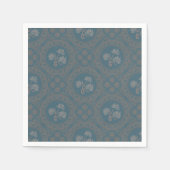 Serviette En Papier Tapisserie Rococo Mandala Carrelage Diamond Découp (Devant)
