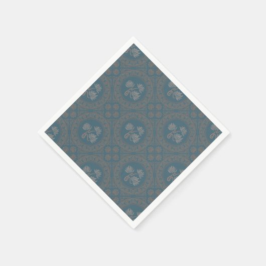 Serviette En Papier Tapisserie Rococo Mandala Carrelage Diamond Découp (Coin)