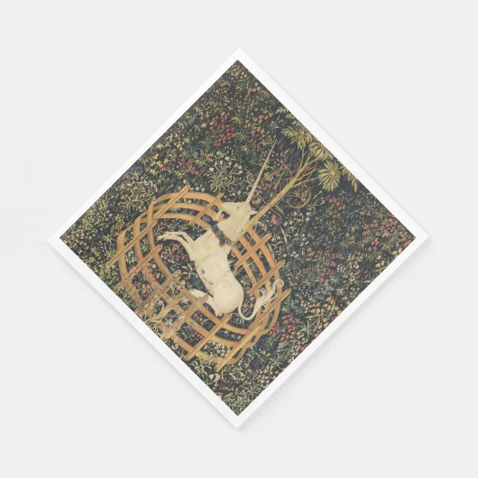 Serviette En Papier Tapisseries Unicorne Tapisserie classique (Coin)