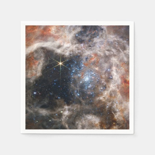 Serviette En Papier Tarantula Nebula Image de JWST (Devant)