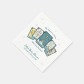 Serviette En Papier Tarot Baby Shower Personalized Paper Napkin (Coin)