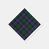 Serviette En Papier Tartan Black Watch, Plaid (Coin)