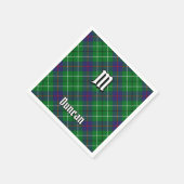 Serviette En Papier Tartan Clan Duncan (Coin)