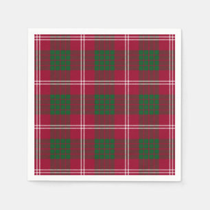 Serviette En Papier Tartan de Crawford de clan