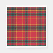 Serviette En Papier Tartan de Noël Plaid (Devant)